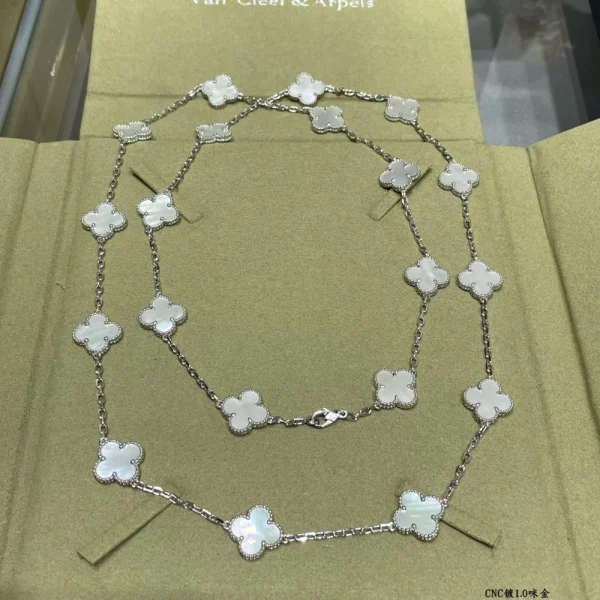 Vintage Alhambra necklace 20 motifs – Signature clover long luxury necklace by GodJewel