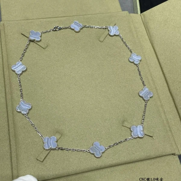 Van Cleef and Arpels Vintage Alhambra necklace 10 motifs – Elegant clover-motif luxury necklace by GodJewel