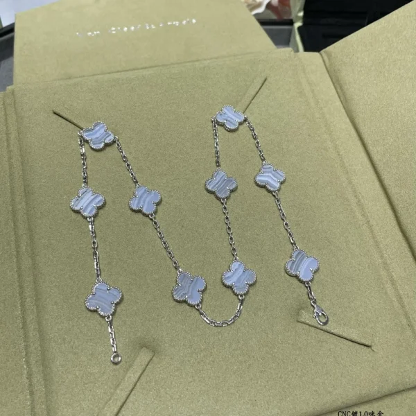 Van Cleef and Arpels Vintage Alhambra necklace 10 motifs – Elegant clover-motif luxury necklace by GodJewel