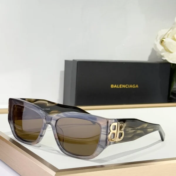 Statement cat-eye sunglasses by Balenciaga with a futuristic twist on a vintage-inspired shape