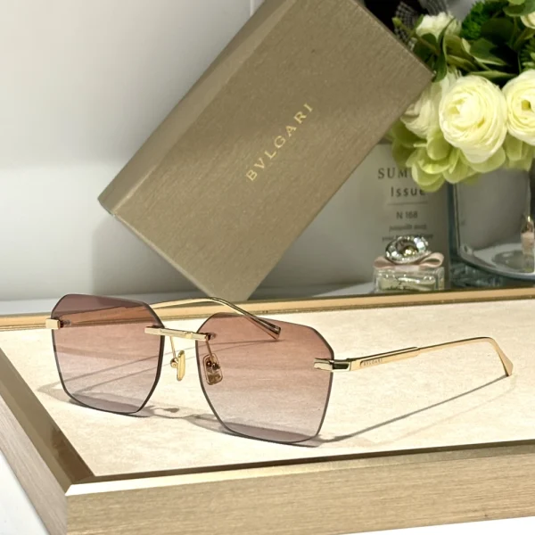Bvlgari Octo Finissimo sunglasses placed under natural light, highlighting precise contours