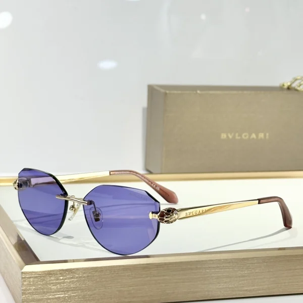 Designer Bvlgari sunglasses from the Serpenti line, blending bold fashion and fine craftsmanship