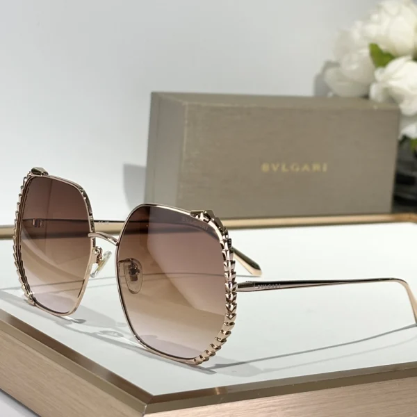 Bvlgari statement sunglasses inspired by the Serpenti collection, bold yet timeless