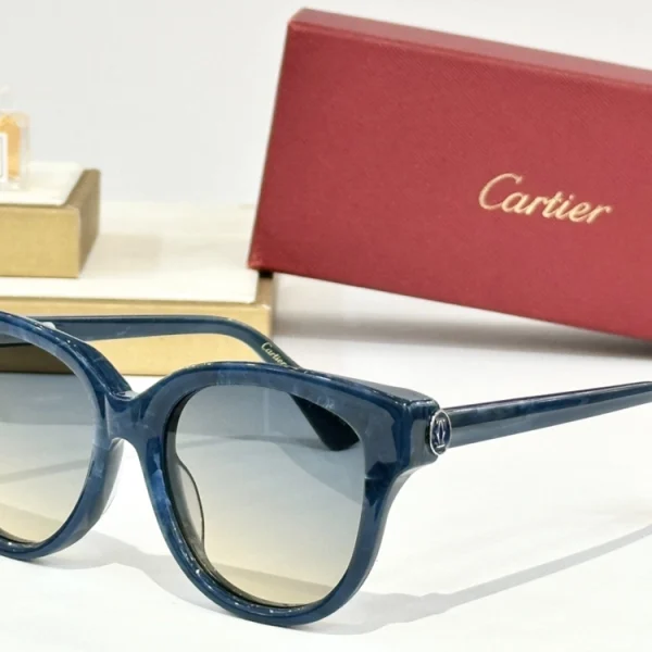 Cartier C de Cartier sunglasses with signature “C” motif at the temples and sleek oval frame design