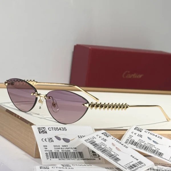 Cartier Clash de Cartier sunglasses featuring signature studded detailing and bold silhouette