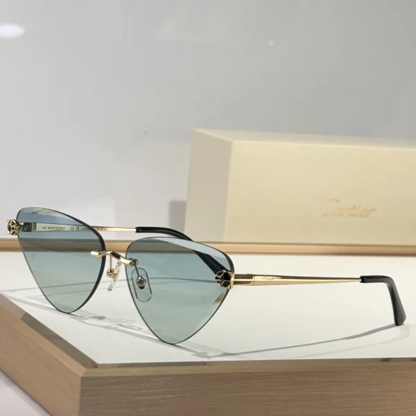 Cartier Panthère de Cartier sunglasses featuring signature panther head detail on the temple arms