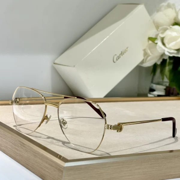 Side view of Cartier Première de Cartier sunglasses showing slim arms and understated luxury finish