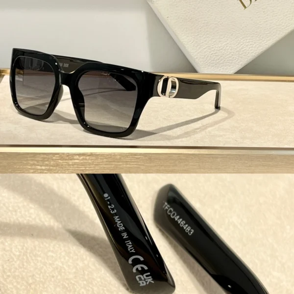 High-fashion Dior 30Montaigne S10F sunglasses styled with minimalist accessories for an elegant couture look