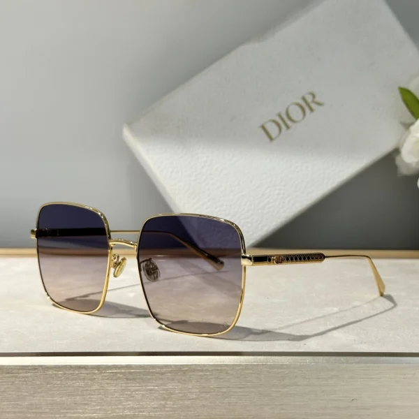 Christian Dior DiorCannage S1U sunglasses with gradient lenses and iconic Dior Cannage pattern, captured in soft studio lighting