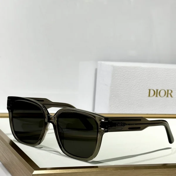 Side profile of Christian Dior DiorSignature S7F sunglasses with glossy acetate finish and signature logo detail