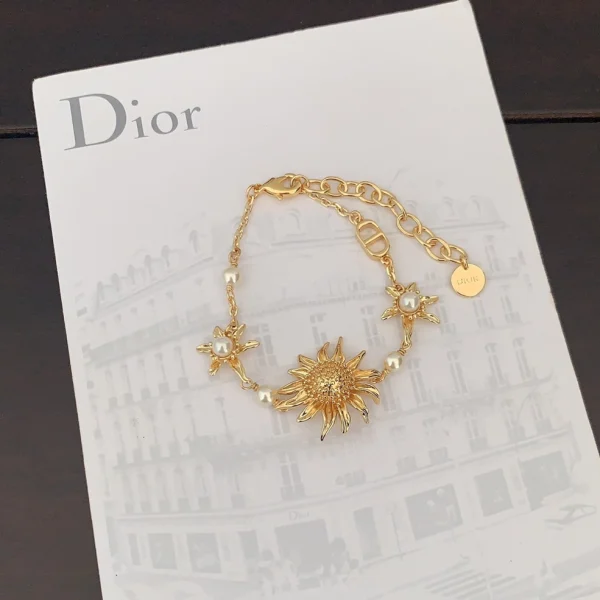 Dior Chardons bracelet with intricate floral design and gold-tone finish
