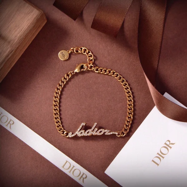 Dior J'Adior bracelet with gold-tone hardware and signature logo lettering