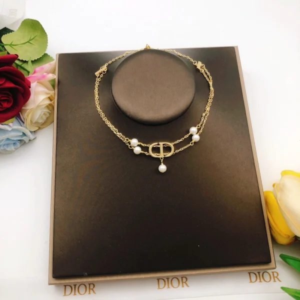 Elegant Dior necklace for women featuring iconic CD design