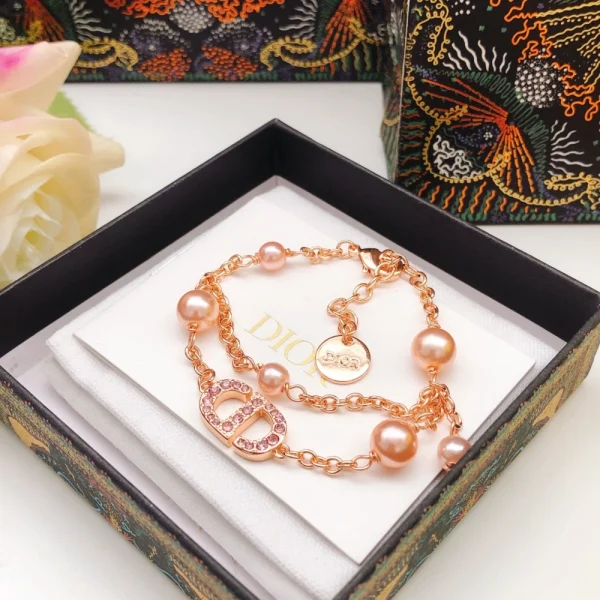 Dior Petit CD bracelet with delicate gold-tone chain and CD charm
