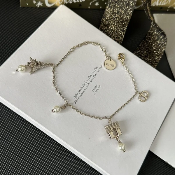 Dior Plan de Paris bracelet with intricate design and gold-tone finish