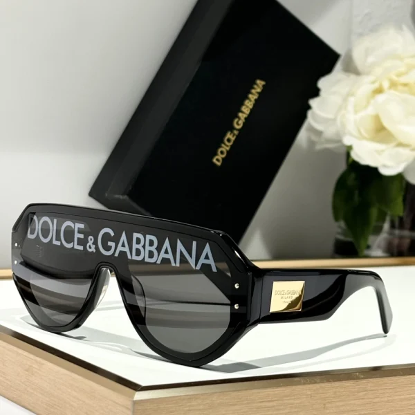 Dolce & Gabbana DG Logo Plaque Sunglasses with signature logo detail and UV protection
