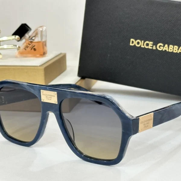 Dolce & Gabbana DG Plaque Sunglasses with signature logo plaque and UV protection