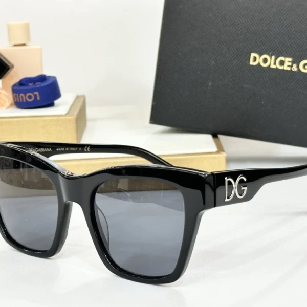 Dolce & Gabbana DG Print Sunglasses with bold patterned frames and UV protection