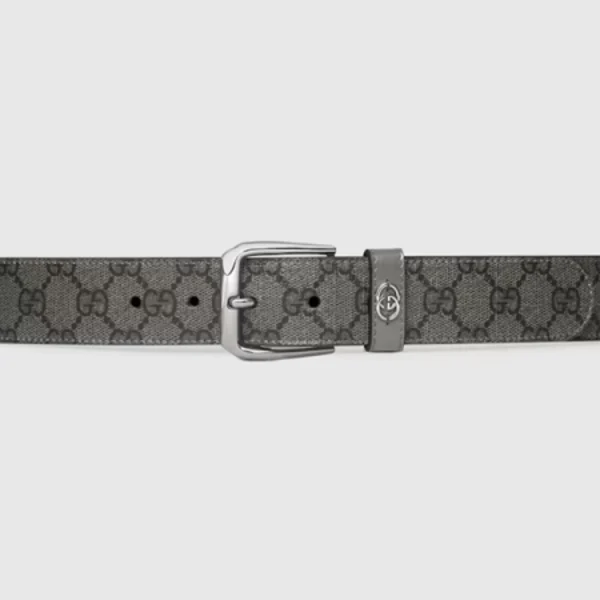 Gucci Belt in GG Supreme canvas with signature Interlocking G detail – luxury designer accessory for timeless style