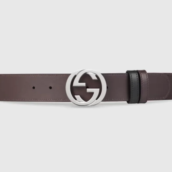 Gucci Reversible Belt showing dual-color design with iconic Interlocking G buckle