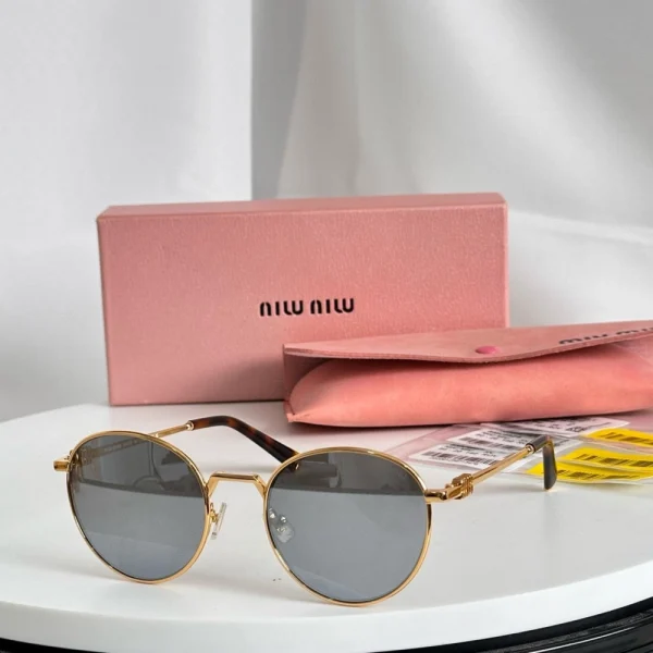 Miu Miu Logo sunglasses MM-SG64 featuring bold branding on temples and gradient lenses