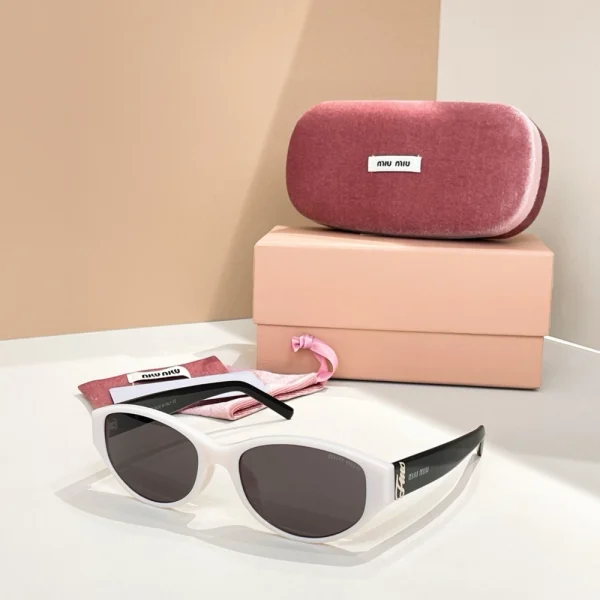 Luxury Miu Miu sunglasses featuring bold silhouettes and refined finishes