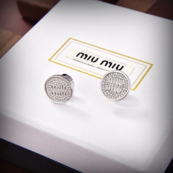 Miu Miu metal earrings MM-ER14 featuring sleek polished finish and modern design