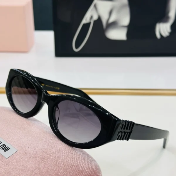 Luxury Miu Miu Glimpse sunglasses featuring bold designer frame and soft gradient lenses