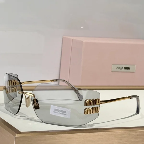 Miu Miu Runway sunglasses featuring bold statement frame and tinted lenses