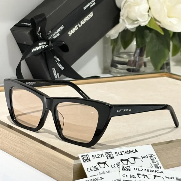 Side profile of SL 276 Mica sunglasses showcasing structured design and timeless elegance
