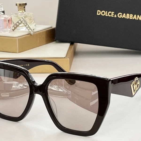 Dolce & Gabbana DG Crossed Sunglasses with modern angular frames and UV protection