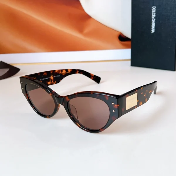 Dolce & Gabbana DG Logo Plaque Sunglasses with bold design and UV protection