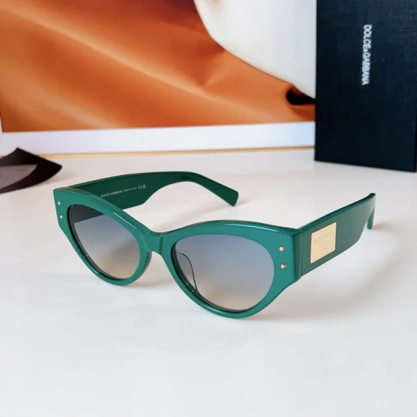 Dolce & Gabbana DG Logo Plaque Sunglasses showcasing iconic branding and premium lenses