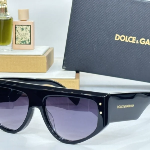 Dolce & Gabbana DG Sharped Sunglasses with bold angular frames and UV protection