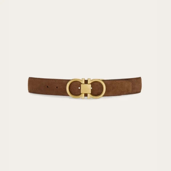 Ferragamo Adjustable Gancini Belt crafted from fine Italian leather with signature Gancini buckle
