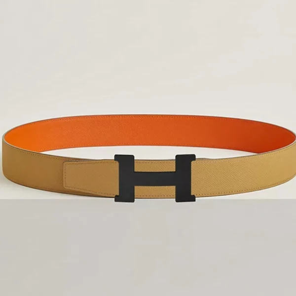 Hermès Constance Belt Buckle with Reversible Leather Strap 38mm crafted from fine leather with signature Hermès elegance