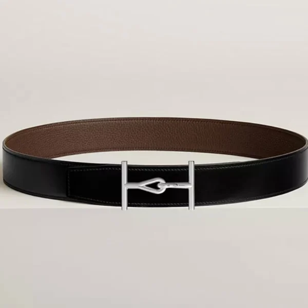 Hermès Jumbo Belt Buckle with Reversible Leather Strap 38mm featuring bold design and iconic French craftsmanship