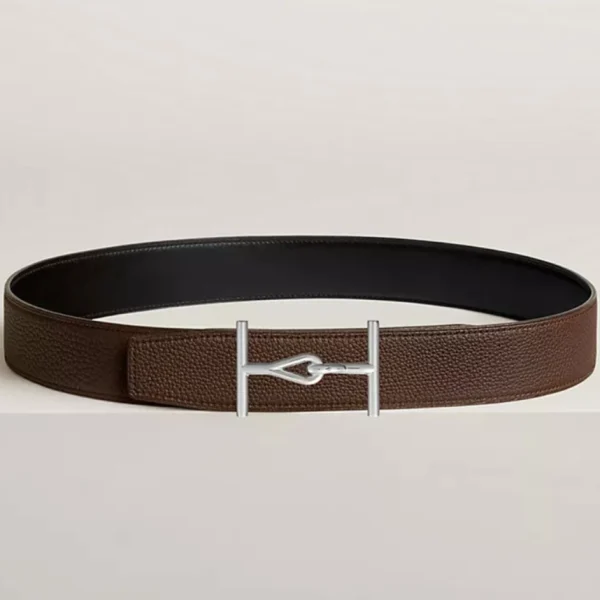 Elegant Hermès Jumbo Reversible Leather Belt 38mm offering timeless luxury style and versatile wear
