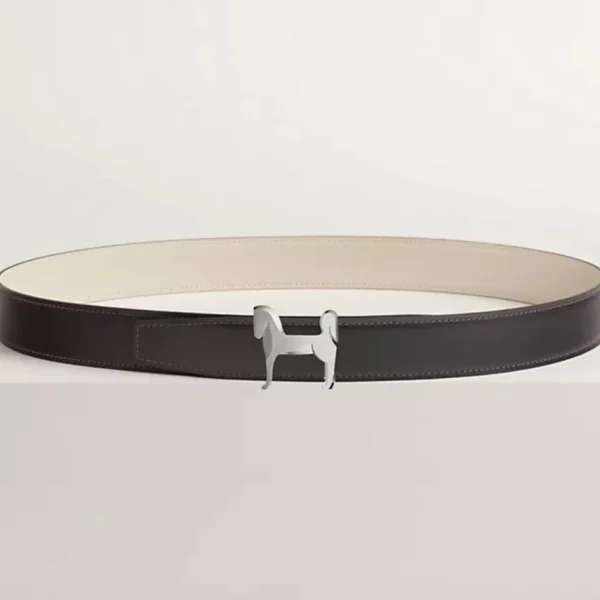 Hermès Panache Belt Buckle with Reversible Leather Strap 32mm featuring elegant design and iconic craftsmanship