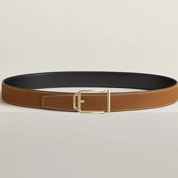 Elegant Hermès Volte-Face Reversible Leather Belt 32mm offering timeless French luxury and premium quality