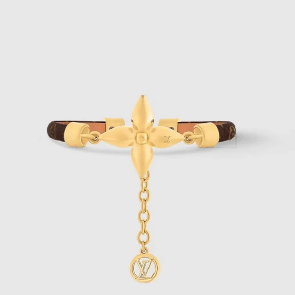 Louis Vuitton Louisette Bracelet with signature flower charm and fine chain