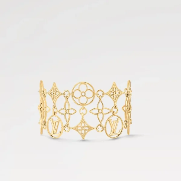 Louis Vuitton LV Lace Bracelet with intricate lace-inspired design and LV detail