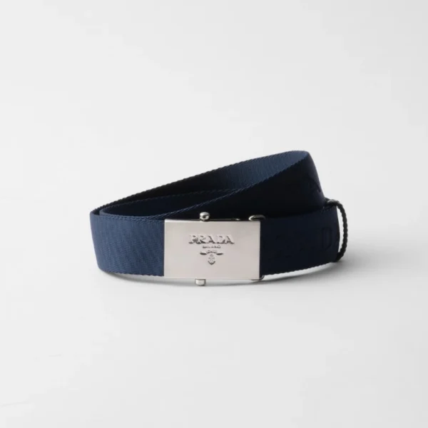 Prada Cotton Tape Belt Navy crafted from durable cotton with sleek Italian design