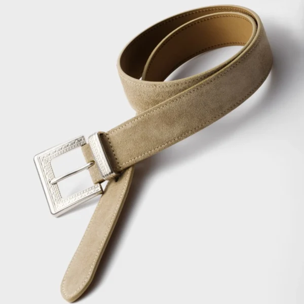 Luxury Prada Suede Belt Desert Beige designed for modern sophistication and lasting quality