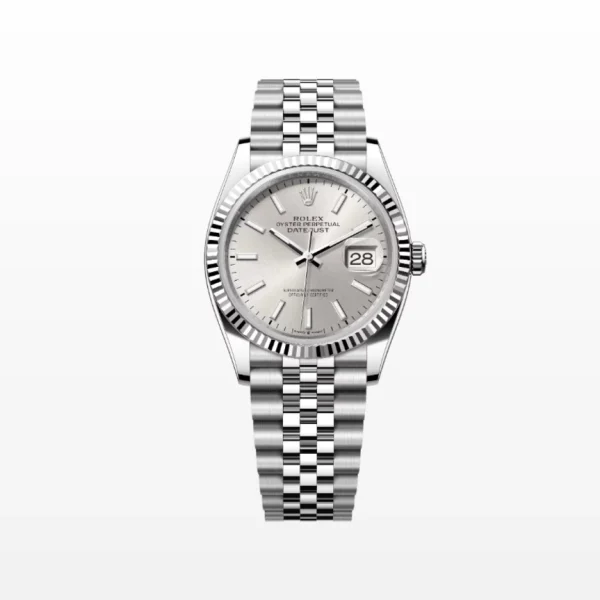 Rolex Datejust 36 men's watch with silver dial and Jubilee bracelet