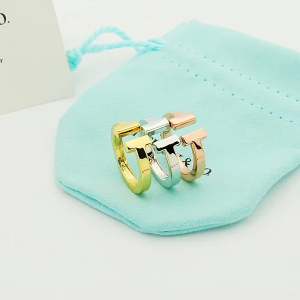 Tiffany T Square Ring displayed on finger, emphasizing statement design and refined craftsmanship