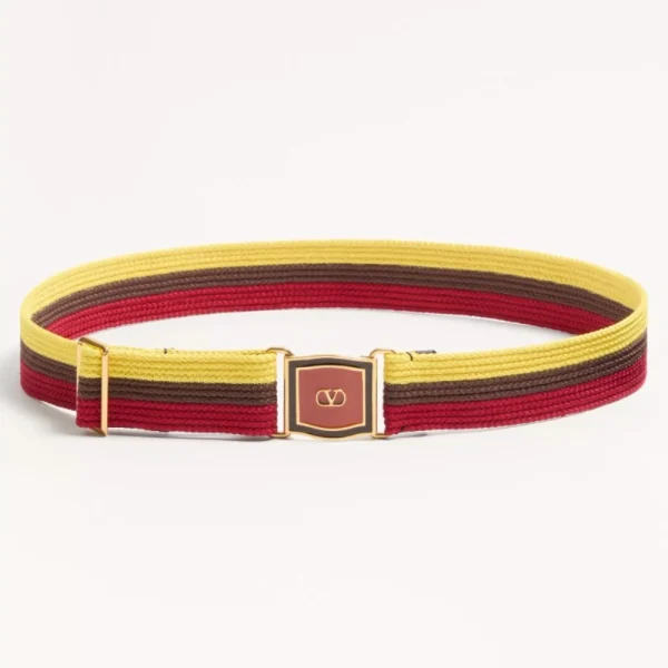 Valentino VLogo Signature Ribbon Belt 40mm featuring refined ribbon design with iconic VLogo buckle