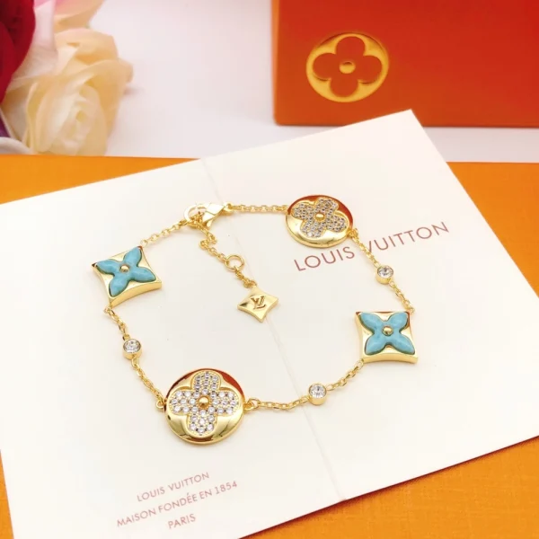 Louis Vuitton Color Blossom BB Multi Pattern Bracelet worn on wrist for a refined luxury style