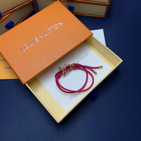 Louis Vuitton LV Bloom Bracelet Pink styled on wrist adding a soft feminine touch