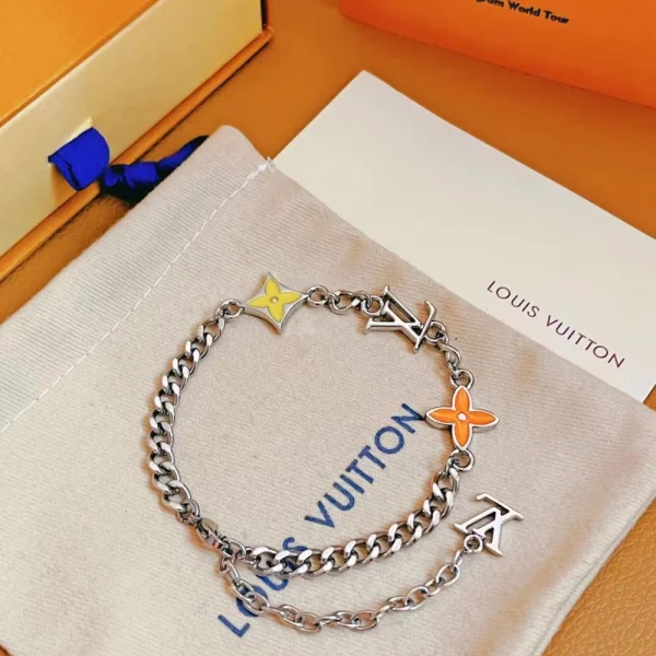 Louis Vuitton LV Monogram Row Bracelet combining heritage canvas with modern LV hardware